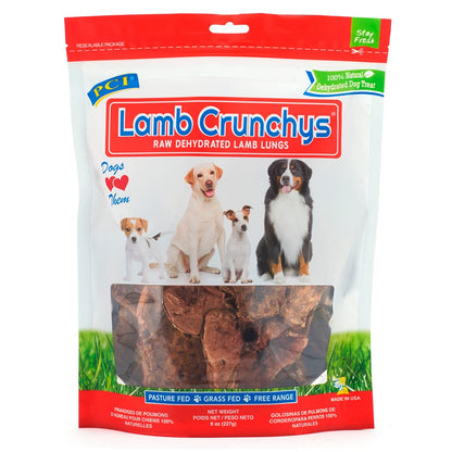PCI Pet Center Inc Lamb Crunchys raw dehydrated Lamb Dog - 16 oz