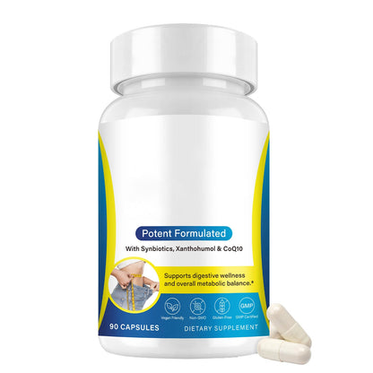 asusxcli Supplement - Dietary Supplement -Synbiotics - Curb Appetite, Boost Metabolism & Support Gut Health for Women & Men Lean Body Support - 70 Capsules