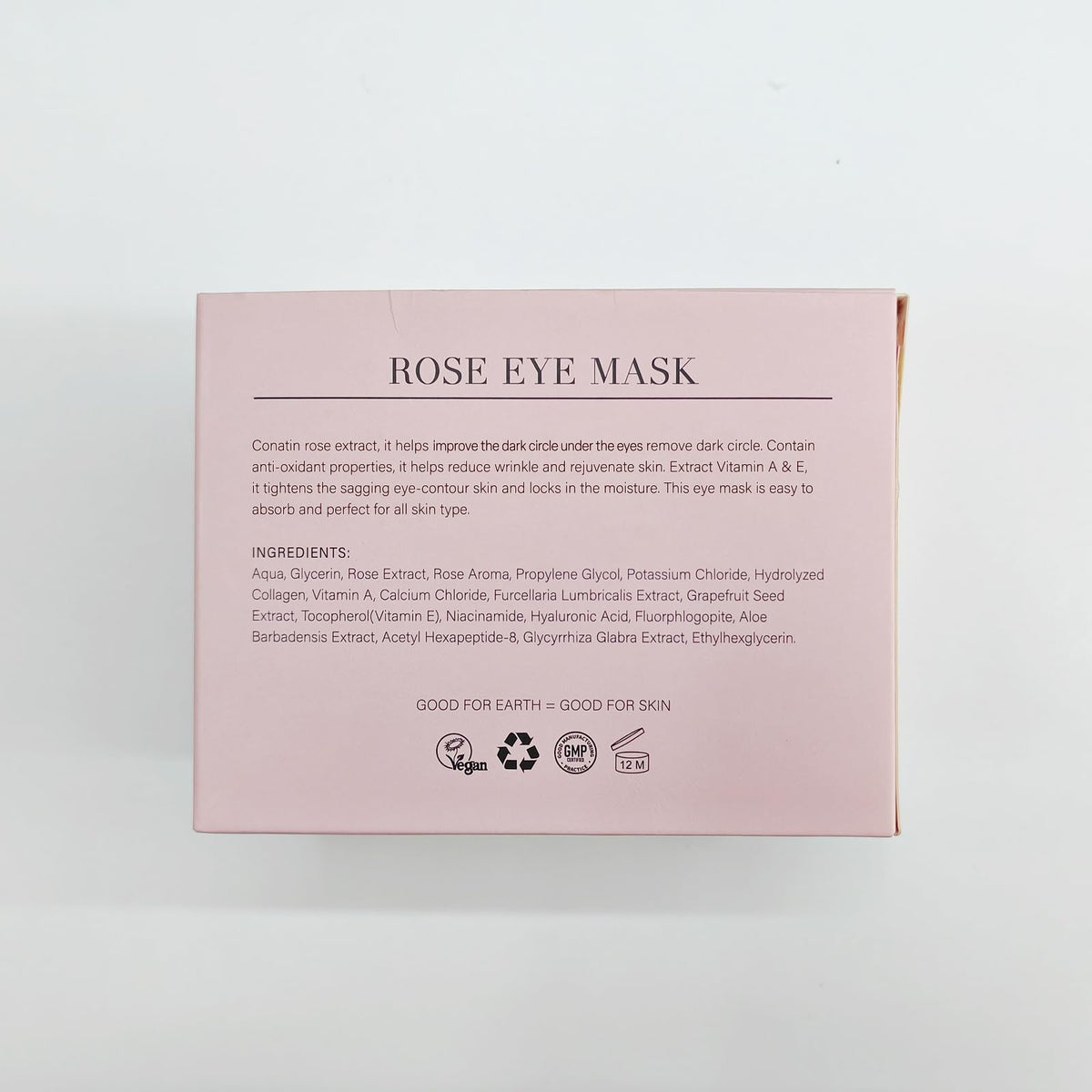 PEAUAMIE Rose Under Eye Patches (30 Pairs) – Soothing Rose Extract Eye Mask for Dark Circles, Puffiness & Fine Lines | Hydrating Skincare