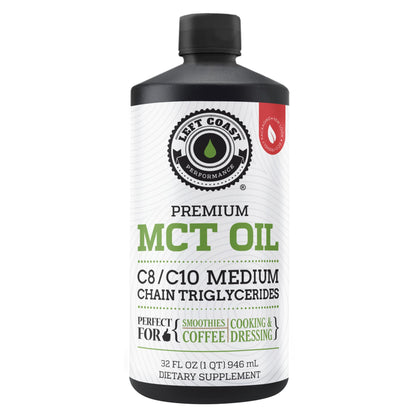 100% Coconut MCT Oil Liquid, 32 Fl Oz
