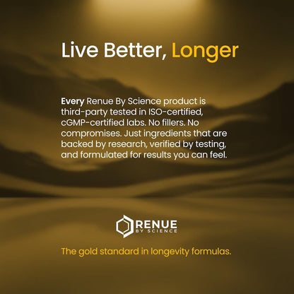 Renue By Science Resveratrol - High Strength Resveratrol Supplement - 100g Resveratrol Powder - Resveratrol 200 Day Supply - Non-GMO & Allergen Free - Manufactured in the USA Third-Party Tested