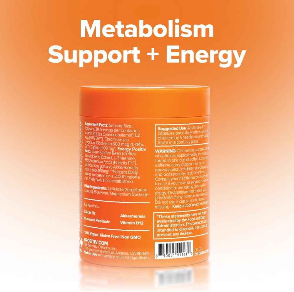 URO Metabolism + Probiotic for Energy & Gut with Chromium - 30-Day Supply