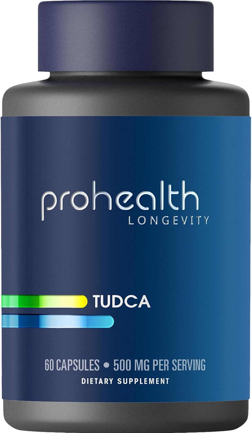 ProHealth Pure TUDCA - Clinically Studied - Third-Party Tested - 500 mg per Serving, 60 Capsules