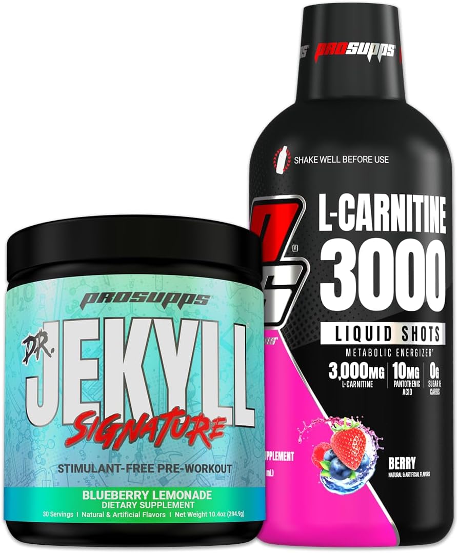 PROSUPPS L-Carnitine 3000 Berry and Dr. Jekyll Signature Blueberry Lemonade Bundle