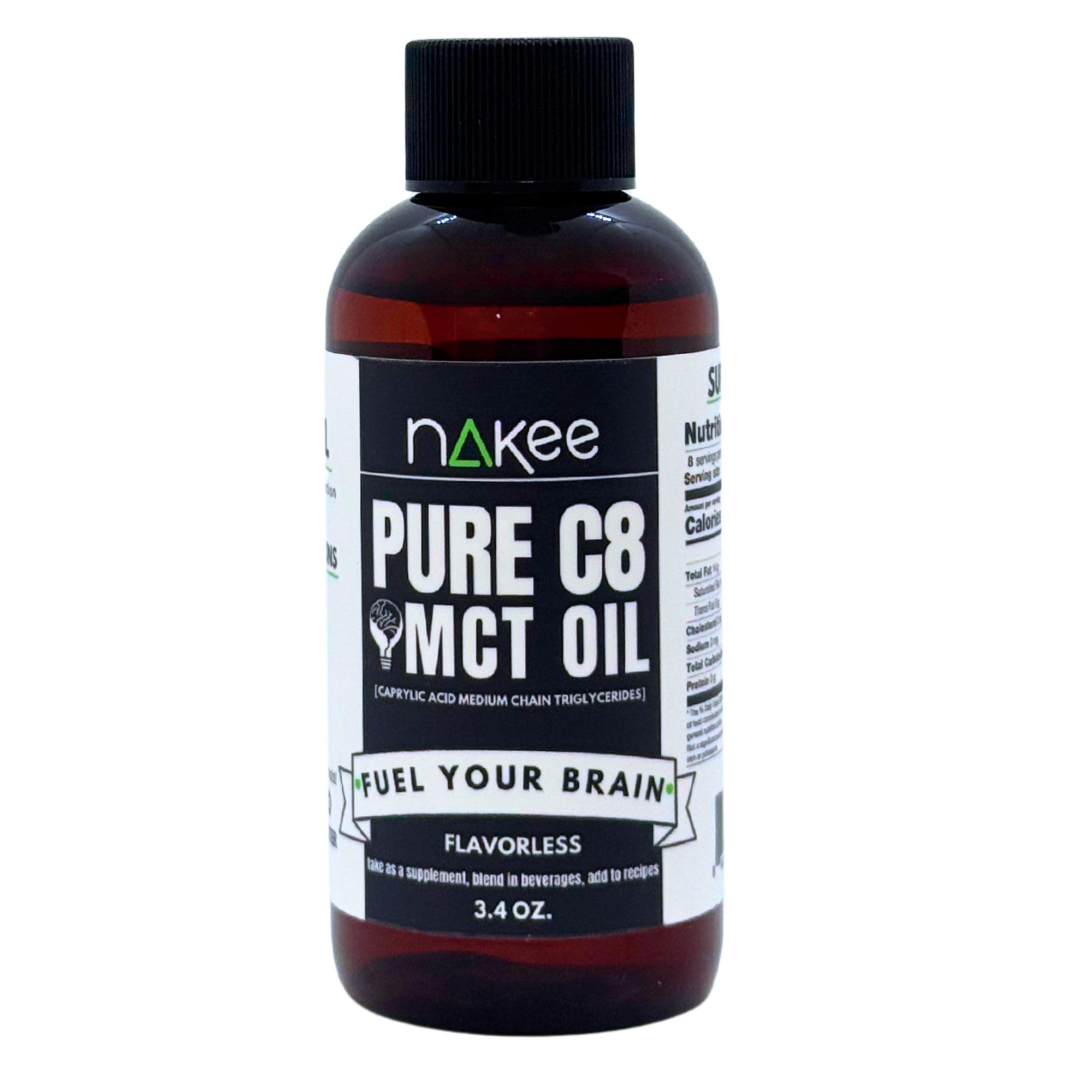 Nakee Butter C8 MCT Oil 3.4 oz.
