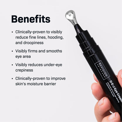Revision Skincare D·E·J Eye Cream® (0.5 fl oz) - Advanced Anti-Aging Treatment with Cooling Metal Applicator