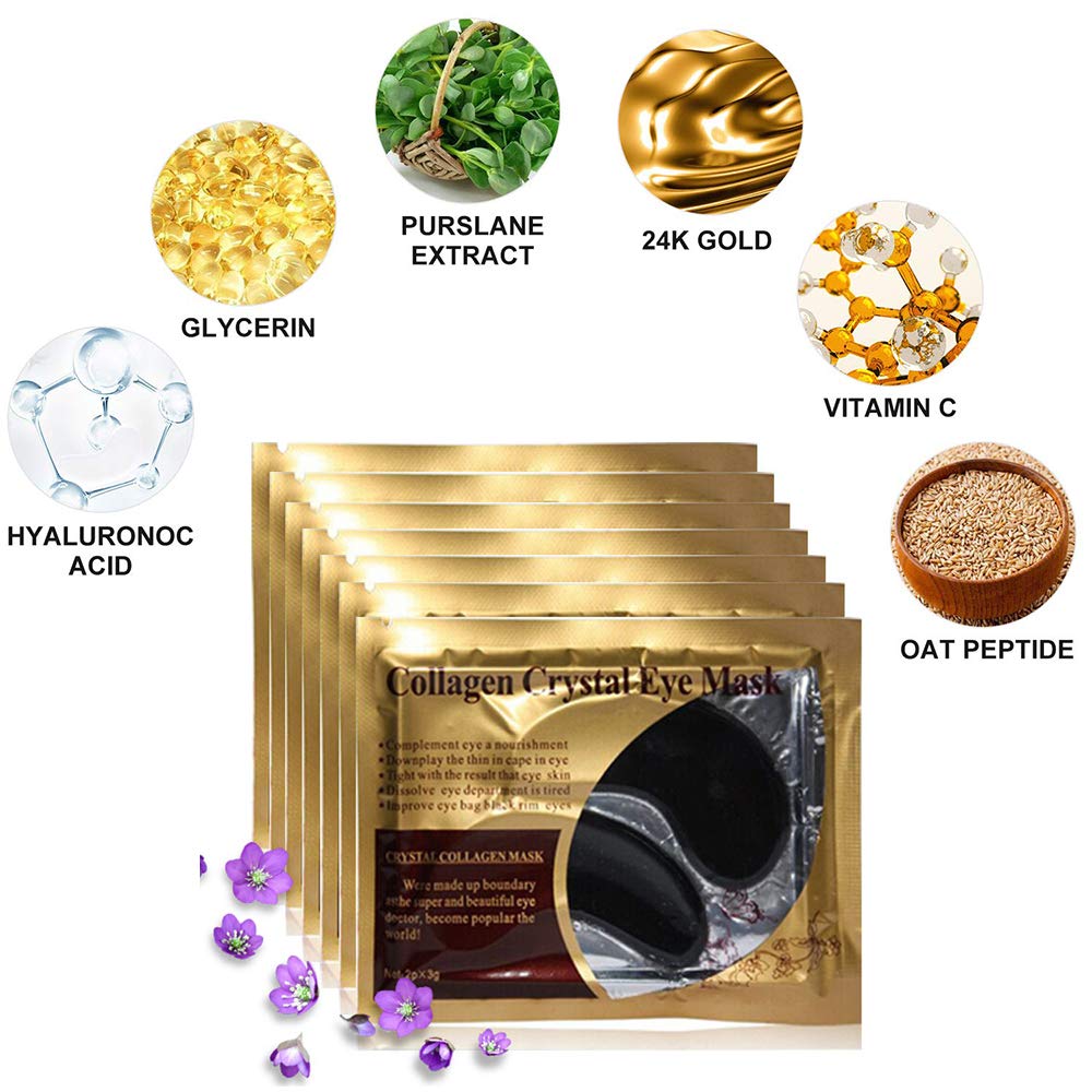 Felico Black Crystal Collagen Under Eye Patches (30 Pairs)