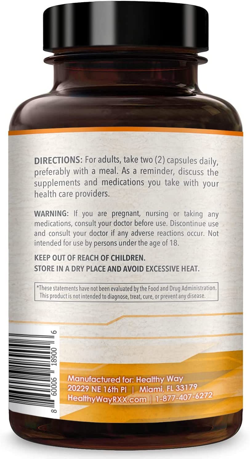 Healthy Way CoQ10 400mg 200 Capsules Non-GMO