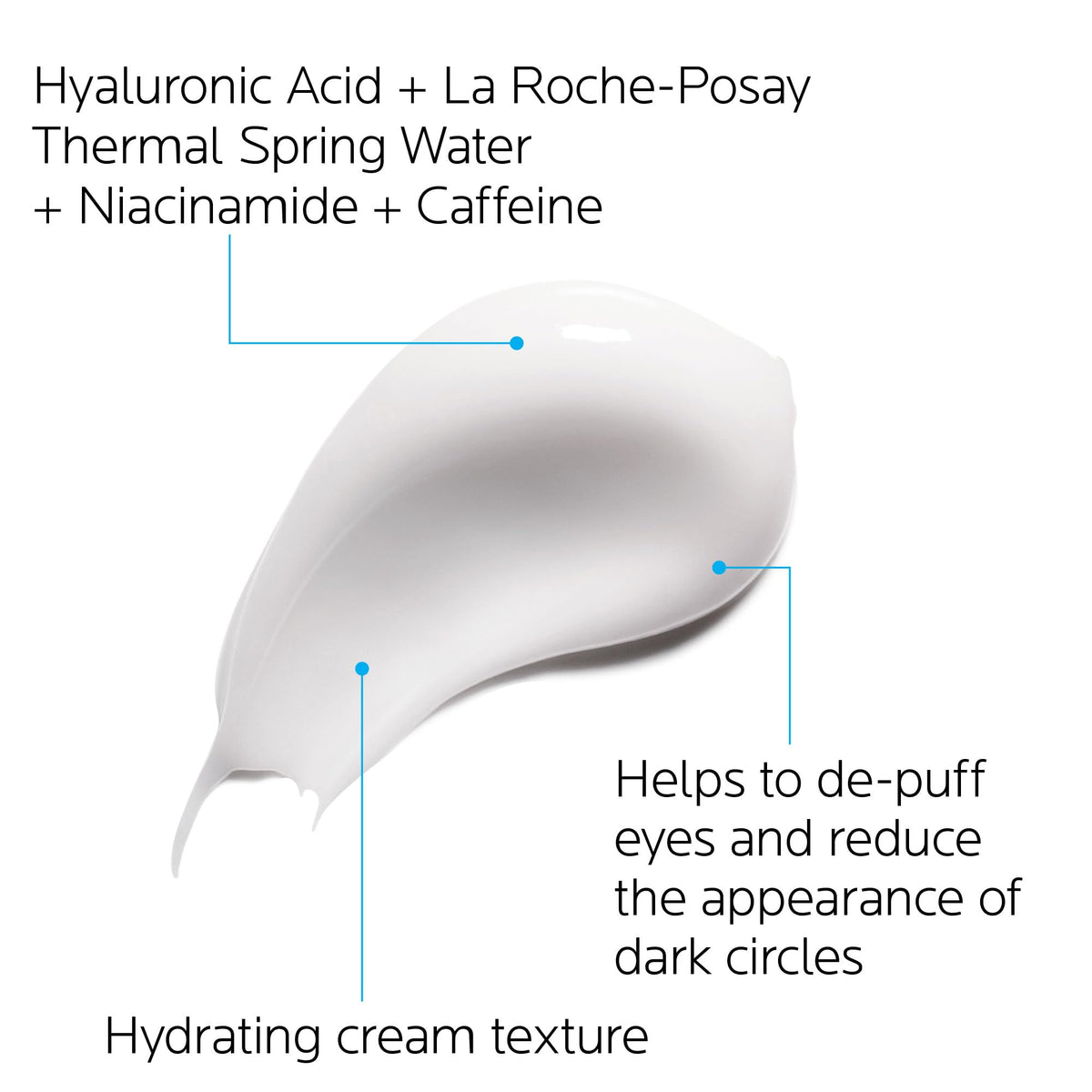La Roche-Posay Hydraphase Intense Eyes (15ml / 0.5 Fl Oz) – Plumping Hyaluronic Acid Eye Cream for Puffiness & Under-Eye Bags