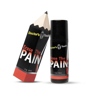 Doctor's Touch Erase The Pain Relief Roll On - Fast Acting Topical Pain Relief Roll On for Nerves, Joints, All Muscle Soreness and Discomfort - Roll on Muscle Pain Relief