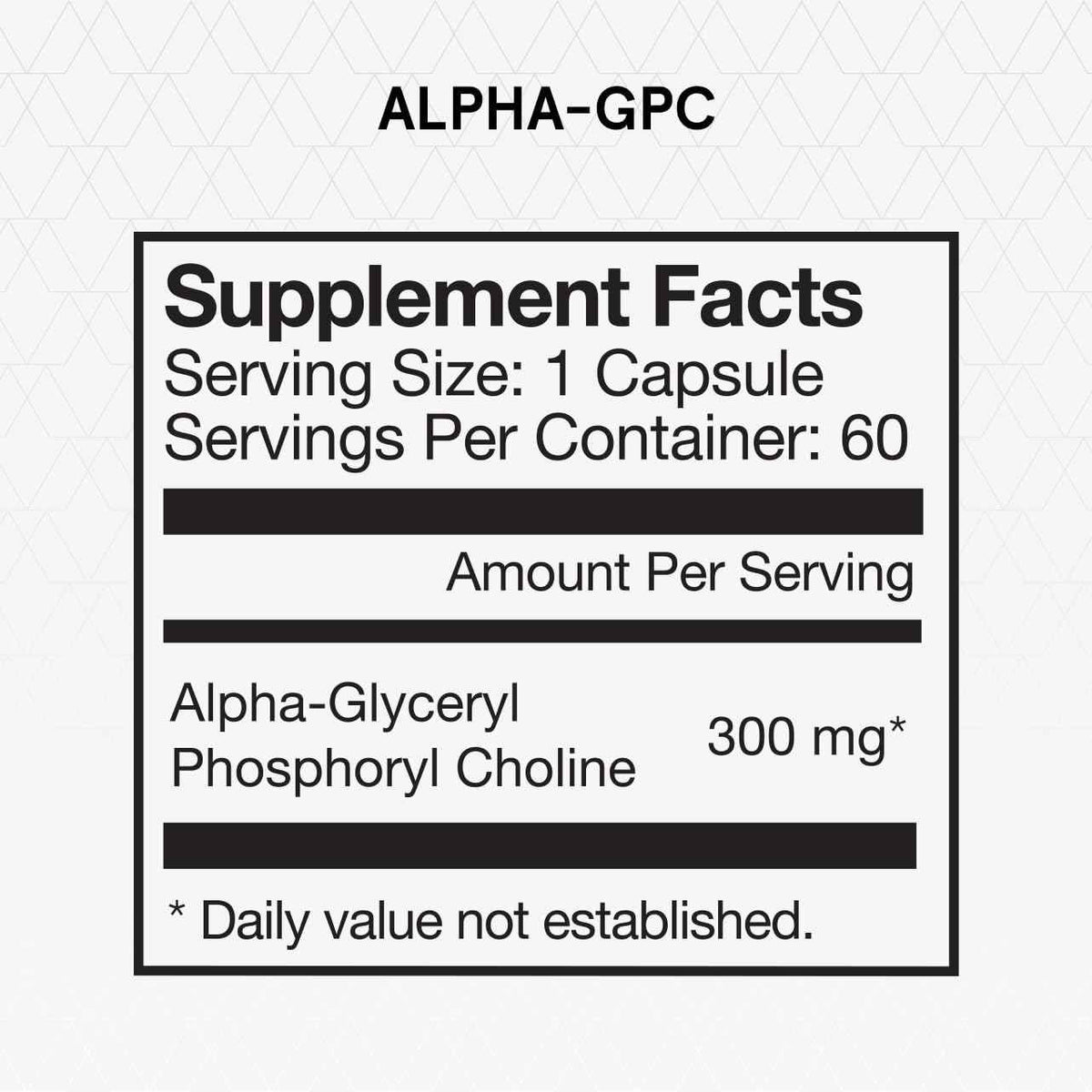 Momentous Alpha GPC Supplement - Cognitive Health & Function Support - NSF Certified for Sport - GMO- & Gluten-Free - 60 Servings