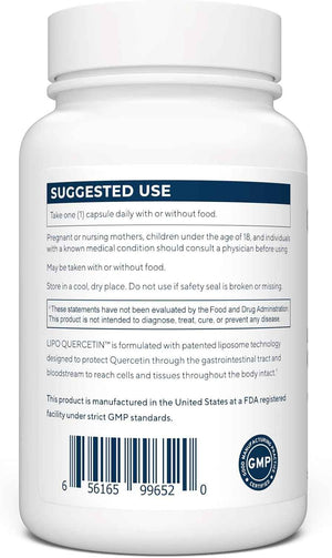 Renue By Science Quercetin - High Strength Liposomal Quercetin Supplements - 90 Quercitin Capsules - 150mg Quercetin per Serving - Non-GMO - Made in the USA & Third-Party Tested