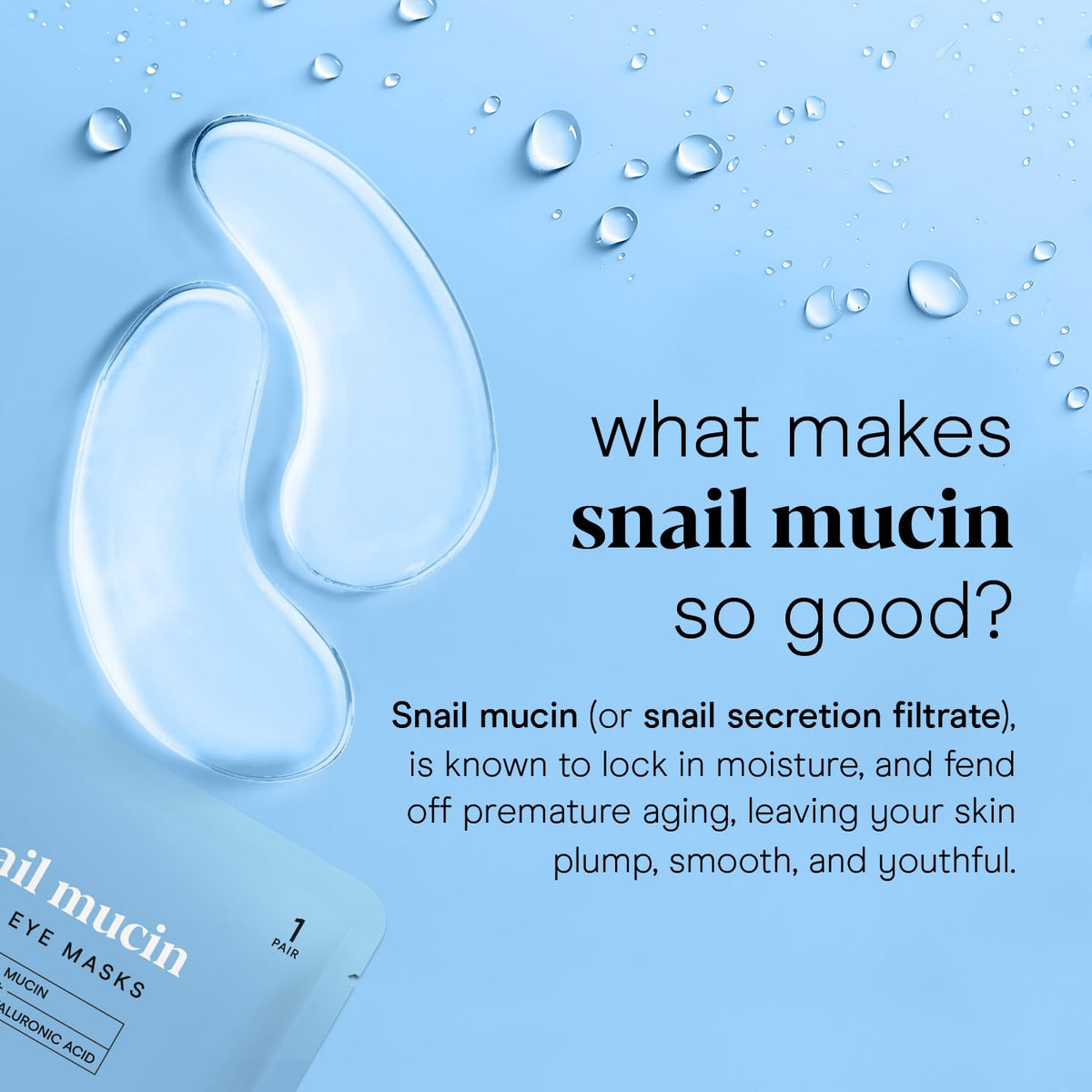 Baebody Advanced Snail Mucin Under Eye Patches (6 Pairs)