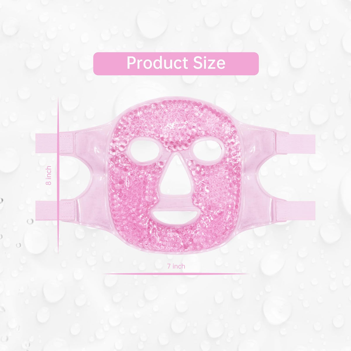 ZNÖCUETÖD Full Face Ice Mask – Gel Hot & Cold Compress for Post-Surgery Recovery, Dental Work, Swelling, Migraines & Dark Circles