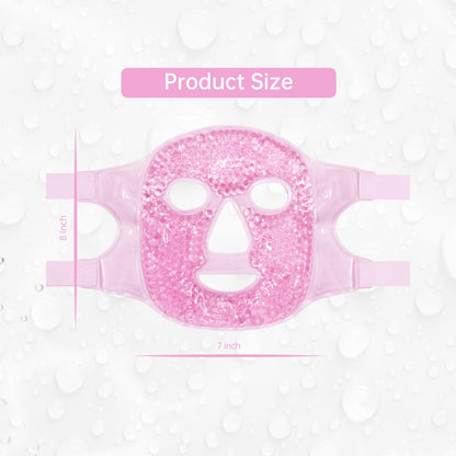 ZNÖCUETÖD Full Face Ice Mask – Gel Hot & Cold Compress for Post-Surgery Recovery, Dental Work, Swelling, Migraines & Dark Circles