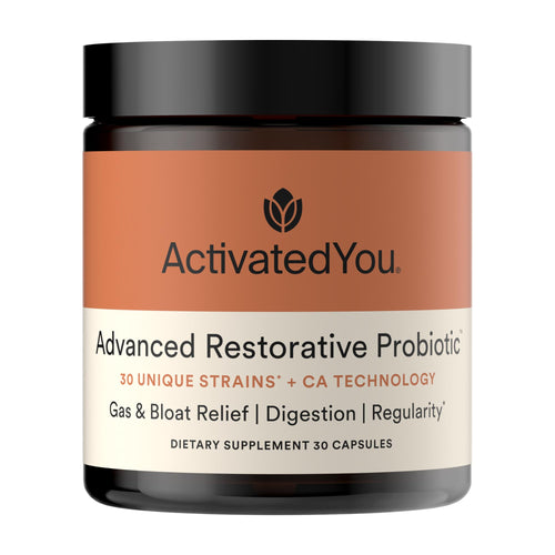 ACTIVATEDYOU Advanced Restorative Probiotic for Daily Use- 30 Strain Digestive Gut Health & Immune Function Support