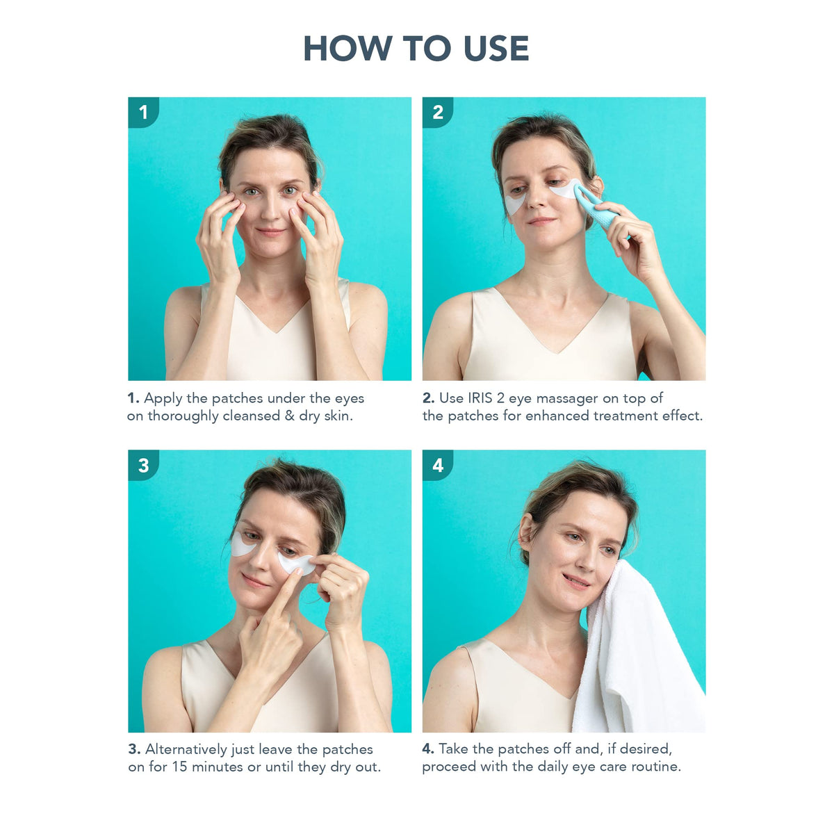 FOREO IRIS Hydrating Hydrogel Eye Masks - 60 Patches (30 Pairs)