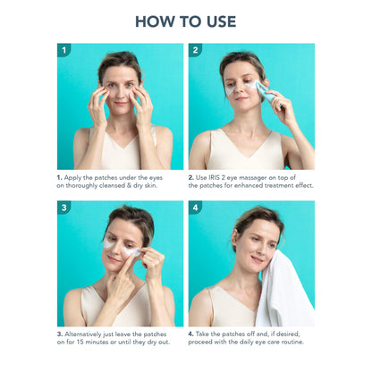 FOREO IRIS Hydrating Hydrogel Eye Masks - 60 Patches (30 Pairs)