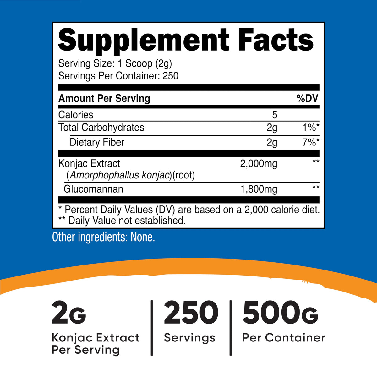 Nutricost Glucomannan Powder 500G (2 Bottles)