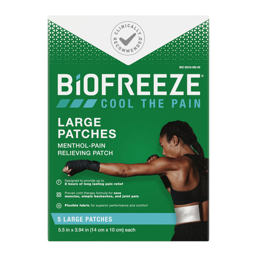 Biofreeze Pain Relief Patch, Large, 5 Patches