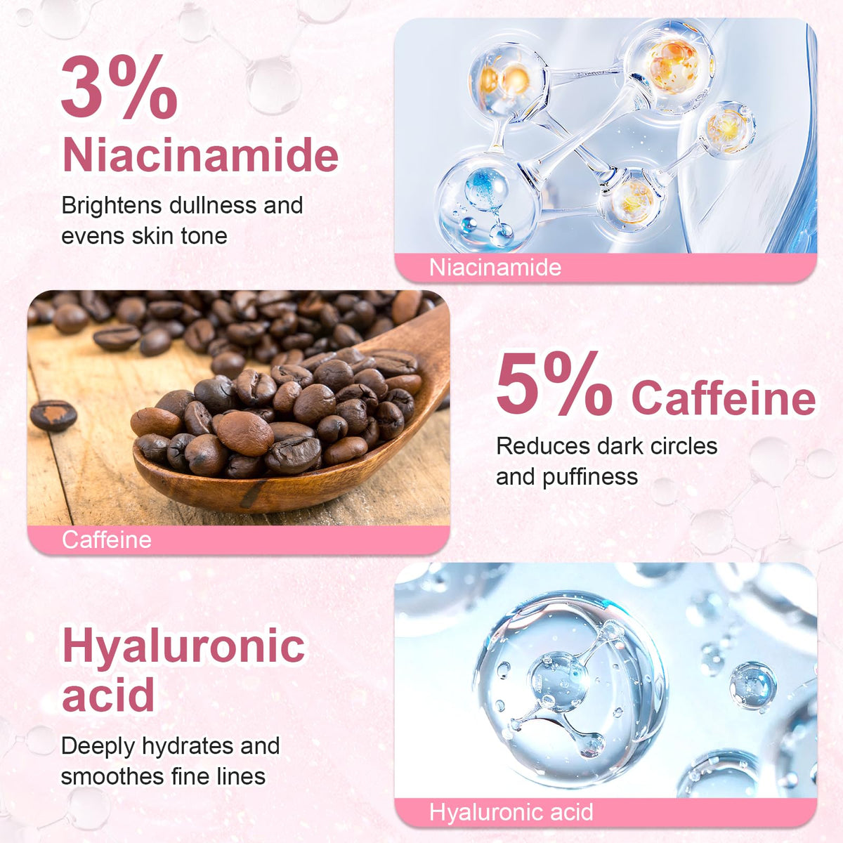 OMPLEN 5% Caffeine Eye Serum - 360° Massage Rollerball (0.5 fl oz)
