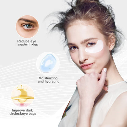 Permotary Crystal Collagen Eye Pads - Deep Hydration (30 Pairs)