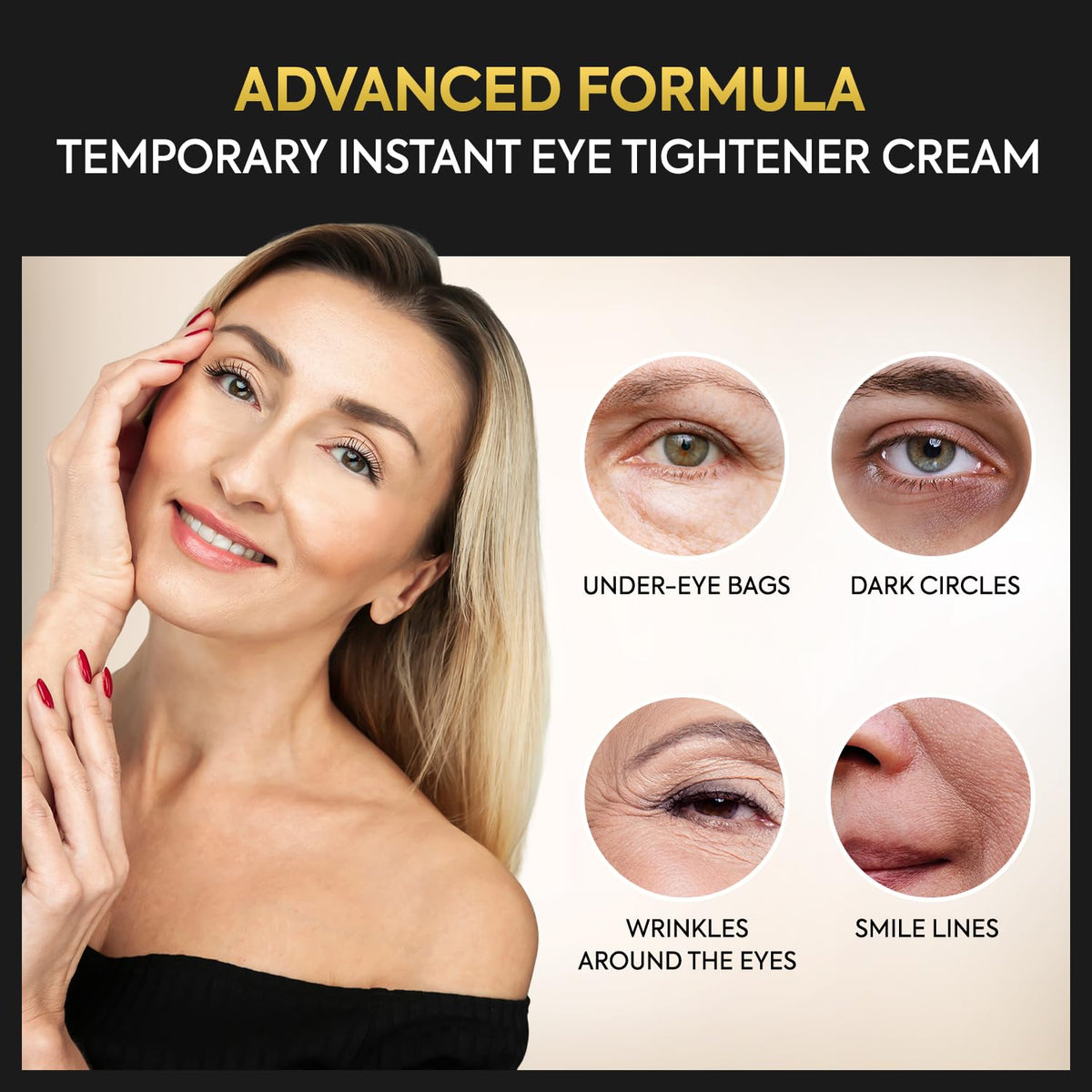 Aemerry Instant Eye Tightener - Fast-Acting Under Eye Treatment (1 oz)