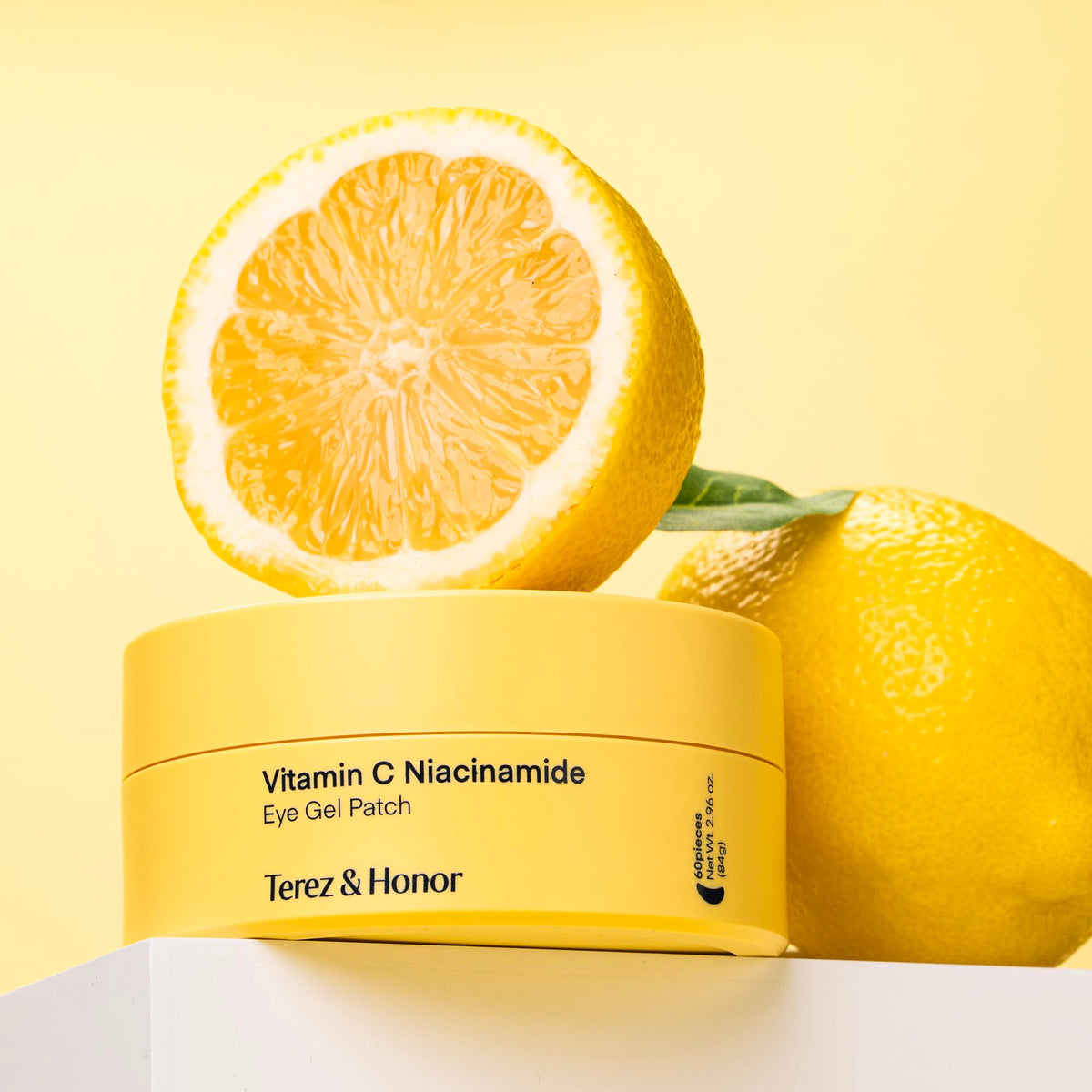 TEREZ & HONOR Vitamin C Eye Patches (60 Pcs) - Korean Brightening Under Eye Masks with Tranexamic Acid & Hyaluronic Acid
