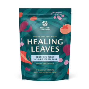 Healing Leaves, Longevity Blend Tea Bags- 30 Count - Biblically Inspired, 12 Fruit Tree Leaf Blend. Supports Digestion, Immune Function, Healthy Inflammation Response and Energy