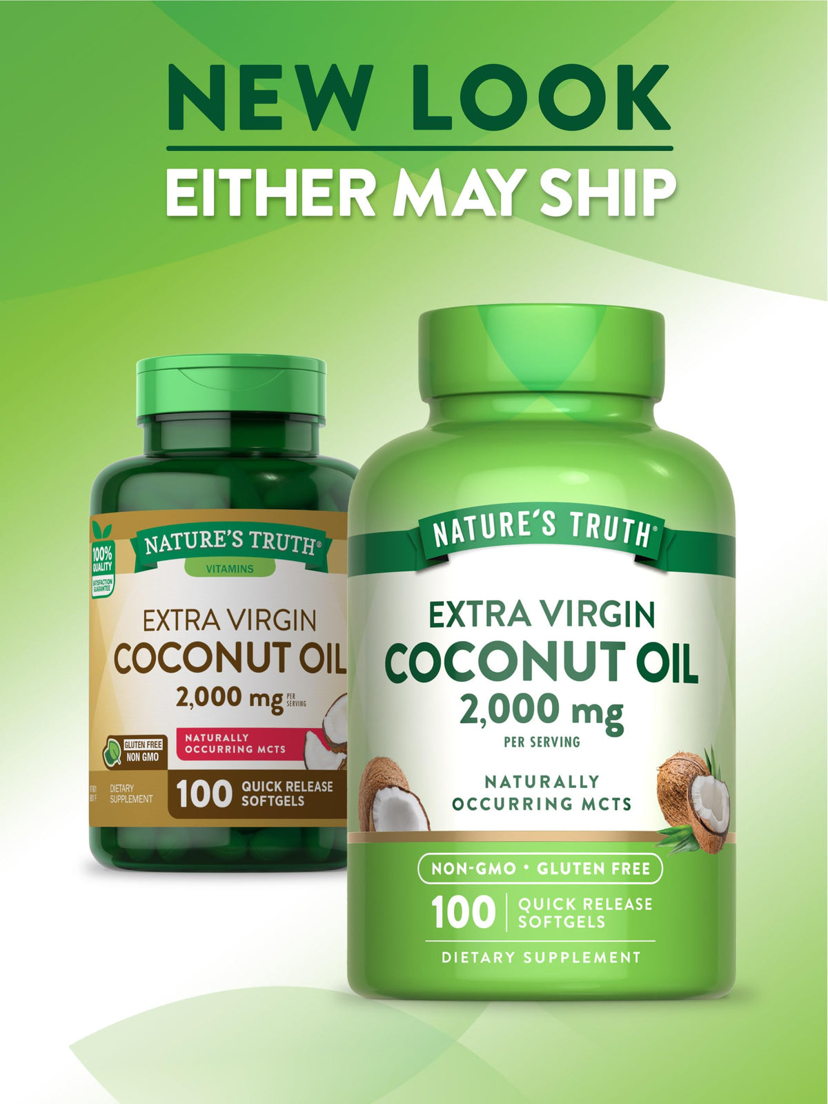 Nature's Truth Coconut Oil Supplement | 100 Softgels