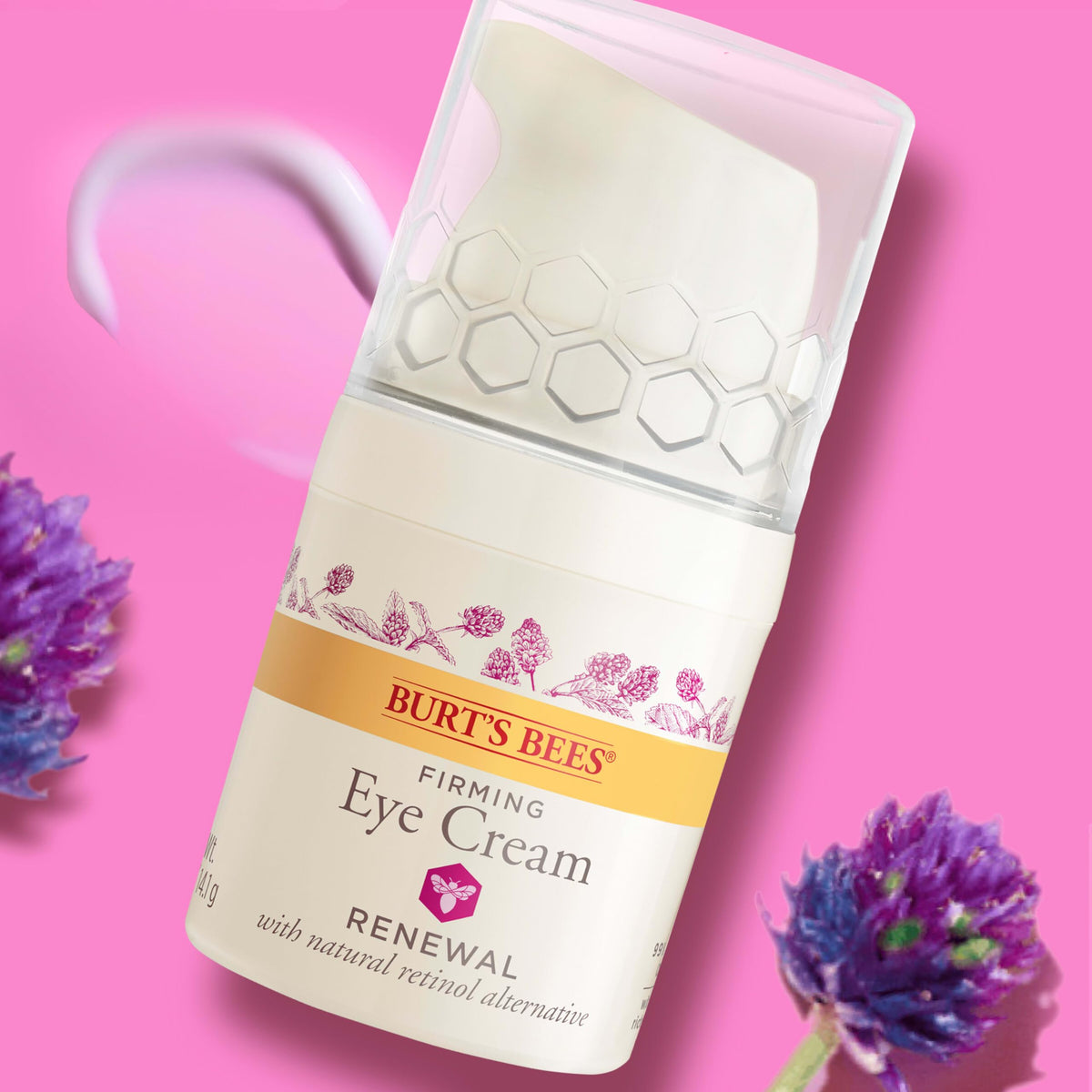 Burt's Bees Renewal Firming Eye Cream (0.5 oz) - Natural Retinol Alternative (Bakuchiol) for Wrinkles & Dark Circles