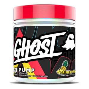 GHOST Pump Nitric Oxide Powder, Warheads Sour Watermelon - 40 Servings - Sugar & Stim-Free Pre-Workout Supplements- L-Citrulline, Arginine Nitrate & L-Glutathione - Soy & Gluten-Free, Vegan