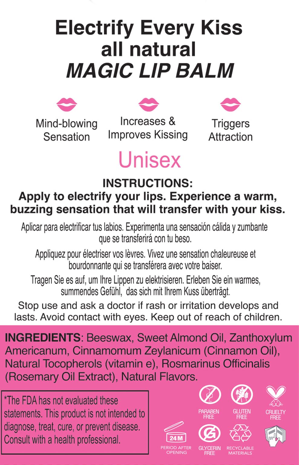 X on the Lips Balm | Bubblegum | .15 oz.