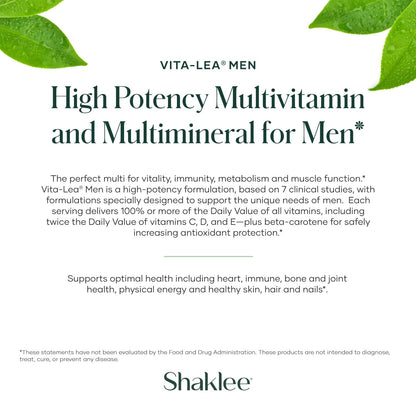 Shaklee - Vita-Lea® Men High Potency Multivitamin - 240 Tablets