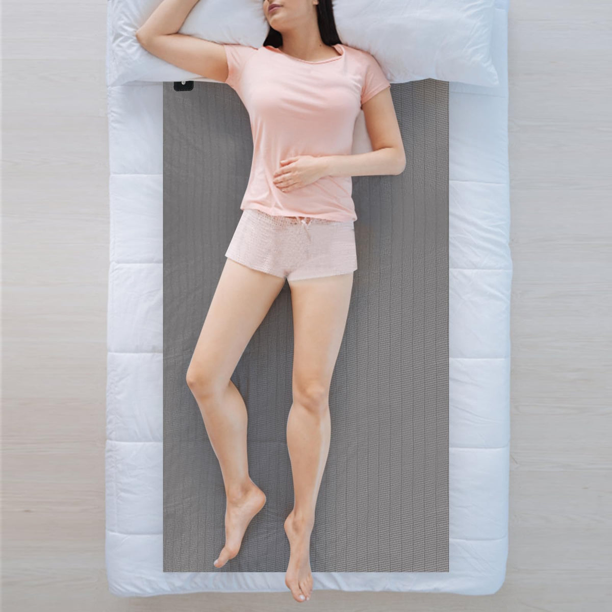 Grounding Mat for Bed, Grounding Sheets Blanket with Grounding Cord, Earthing Mat Grounding Pad