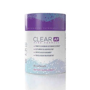 Clear AF Clear Skin Supplement - Skin Barrier Hydration & Clear Complexion Support with Vegan Ceramides, Zinc, Vitamin D3, B6, Riboflavin & Thiamine - Vegan Capsules - 30-Day Supply