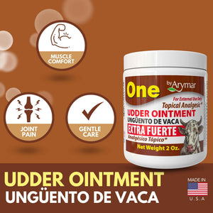 Arymar Udder Ointment: Intensive Soothing Cream for Muscle and Joint Comfort, Topical Balm for Tired Muscles and Skin manteinence, Traditional Formula, 2.6 oz