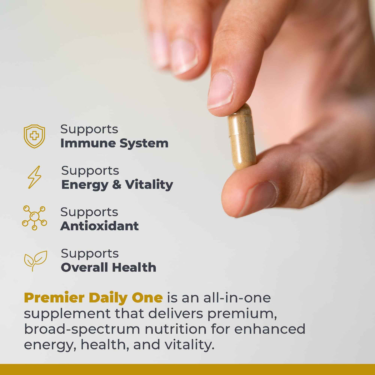 Premier Research Labs Premier Daily One - Super Greens, Vegetable Supplements for Adults with Cruciferous Veggies, Milk Thistle for Liver Support, Phytonutrients, Beta Glucan - 60 Vegetarian Capsules