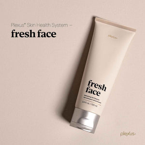 Plexus Fresh Face Refreshing Gel Cleanser - 3.4 Fl Oz - pH-Balanced - Hydrating gel removes makeup & impurities. Microbiome-supporting with hibiscus, dragon fruit & hyaluronic acid