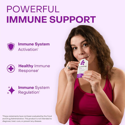Healthycell Focus & Recall Brain + Immune Super Boost Bundle - Focus & Recall Brain Supplement + Immune Super Boost - Supports memory, concentration, immunity & overall wellness