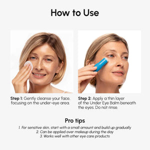 MAREE Under Eye Balm Stick Hydrating - Retinol Caffeine Under Eye Brightener Stick for Older Women - Collagen Undereye Cream