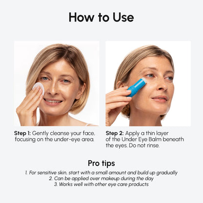 MAREE Under Eye Balm Stick (2-PACK) - Retinol, Caffeine & Collagen Under Eye Brightener - Anti-Aging Treatment for Dark Circles & Wrinkles