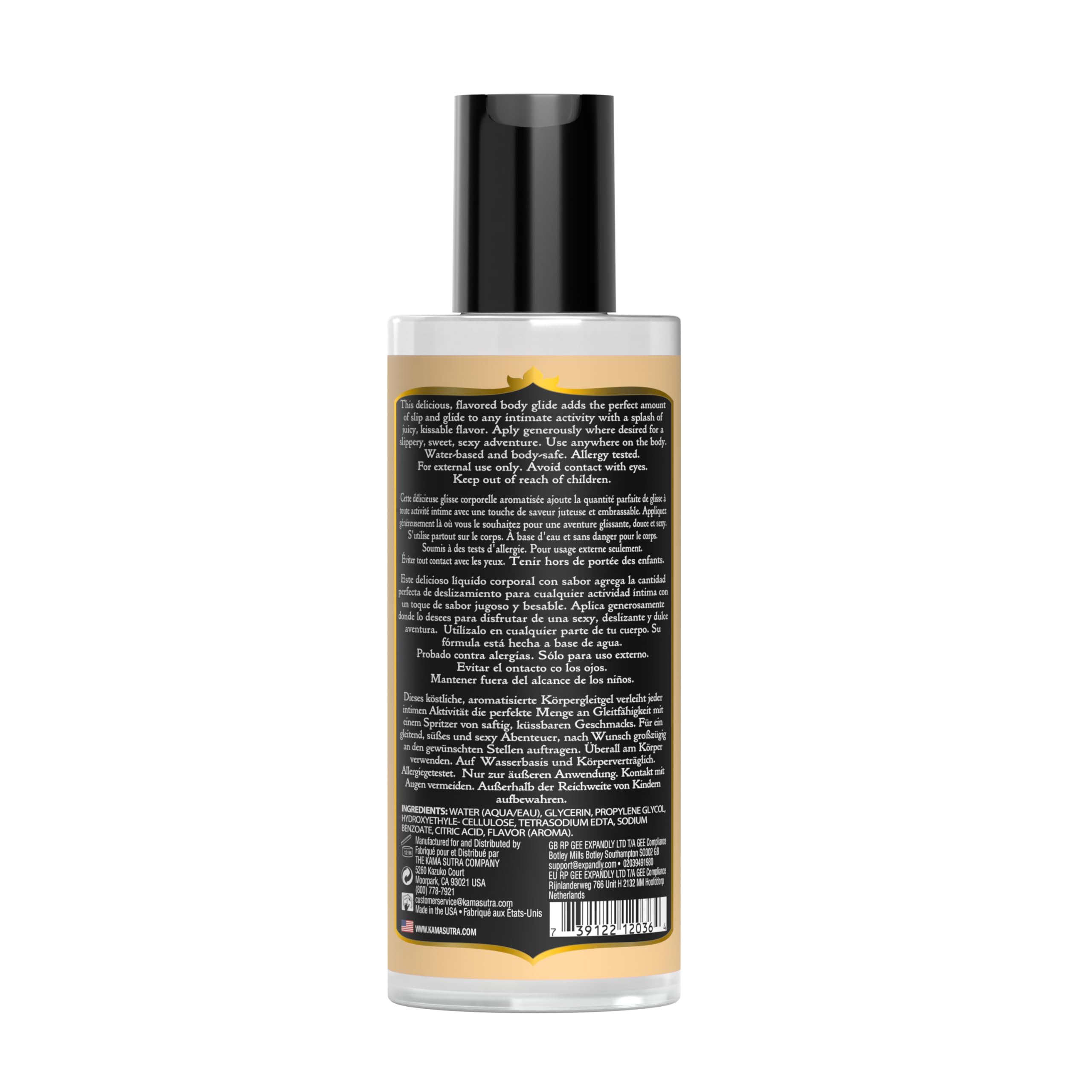 KAMA SUTRA Divine Nectars Vanilla Creme 5 fl oz - Flavored 3-in-1 Use: Oral, Massage, Water Based for Couples, Women, and Men. Body Topping Manufactured in USA. Ideal for Foreplay.
