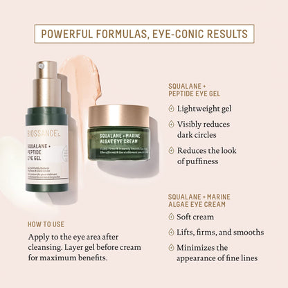 BIOSSANCE Squalane + Marine Algae Eye Cream (0.5 oz)