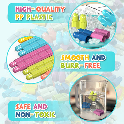 961 Pcs building toys for kids ages 4-8, Educational STEM Building Blocks for Brain Development & Hands-On Ability Improvement, Construction Toy for Preschool and Kindergarten Boys & Girls Aged 3+