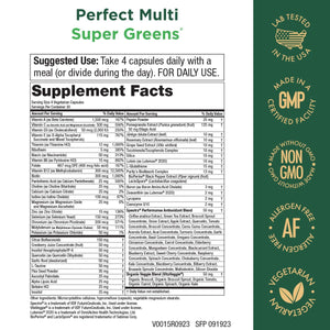 Purity Products Perfect Multi Super Greens Dietary Supplement Health Nutrition, 120 count Purity ProductsBuy Supplements Australia
