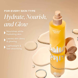 Saltair Body Oil - Luxurious Santal Bloom After Shower and Bath Oil for Women and Men. Botanical, Non-Greasy