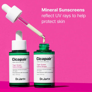 Dr.Jart+ Cicapair Tiger Grass Camo Drops Tinted Serum SPF 35 with Centella Asiatica - Skin Tint - Korean Skin Care Makeup Hybrid, 1.01 Fl Oz