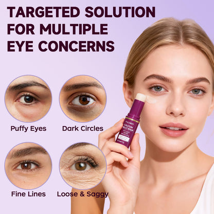 FullMeet Calcium Volume Multi Balm - Collagen All-in-One Moisturizing Stick for Face, Neck & Eyes - Anti-Aging Wrinkle Core Stick (10g)