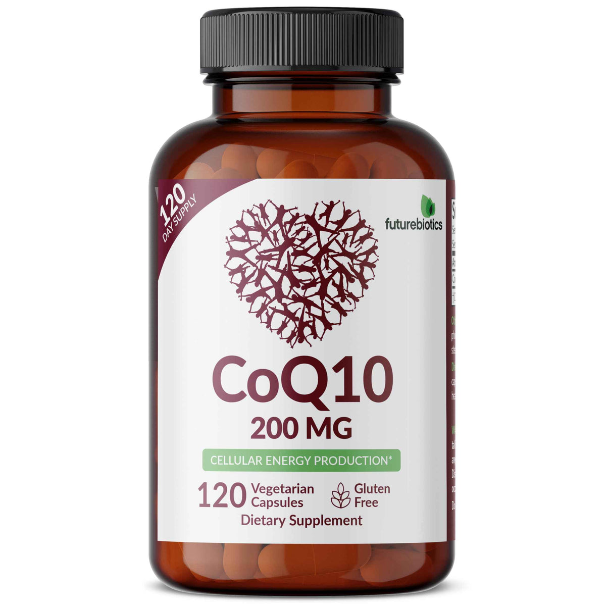 Futurebiotics CoQ10 200 MG Cellular Energy Production, 60 Vegetarian Capsules